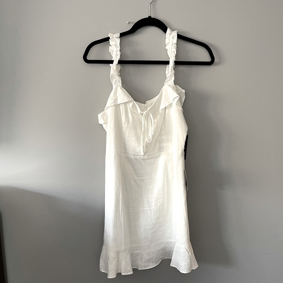 Lulu’s Days Like This Ivory Sleeveless Ruffled Mini Dress—size M NWT - Picture 6 of 8